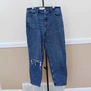 Abercrombie & Fitch Curve Love High Rise Mom Jeans – Size 29/8